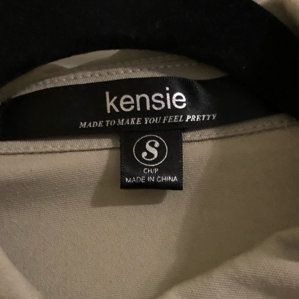 (NWOT) Kensie Crop Jacket W/ Faux Leather Sleeves - Picture 6 of 6